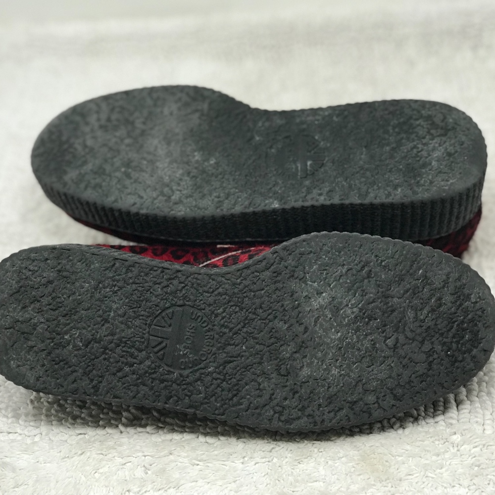 Underground Originals Red black fur creepers Sz 7 - Picture 7 of 8